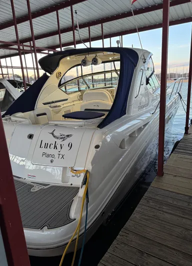 Lucky 9 Yacht Photos Pics 2007 Sea Ray 38 Sundancer yacht named "Lucky 9" docked in Plano, TX.