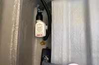 Bilge pump system in 2022 Nautitech 40 Open catamaran, featuring Jabsco components.