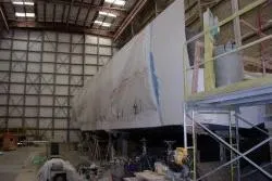  Yacht Photos Pics 2010 Westport / West Bay Motor Yacht under construction in a shipyard.