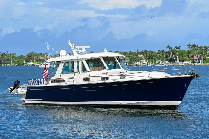 Vienna Yacht Photos Pics 2018 Sabre 48 Salon Express yacht cruising on a sunny day.