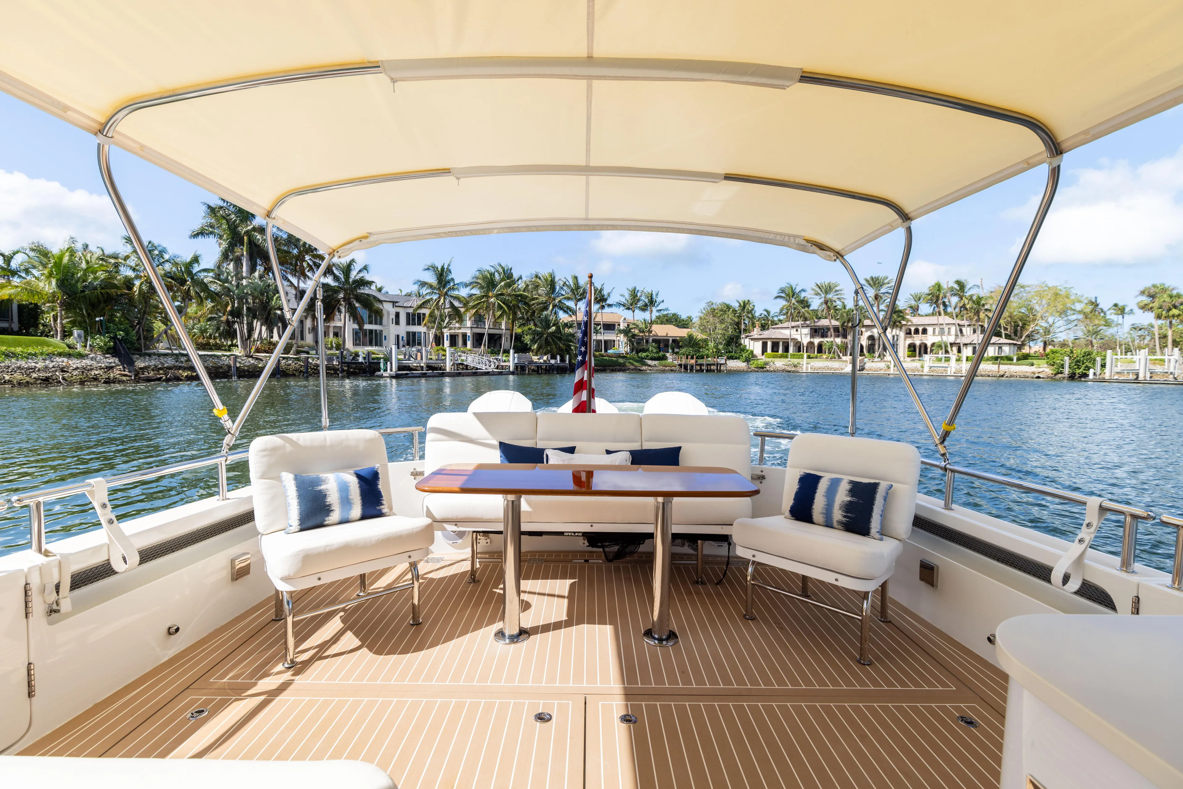 Covert III Yacht Photos Pics MJM 53 Covert III - Exterior Aft Deck