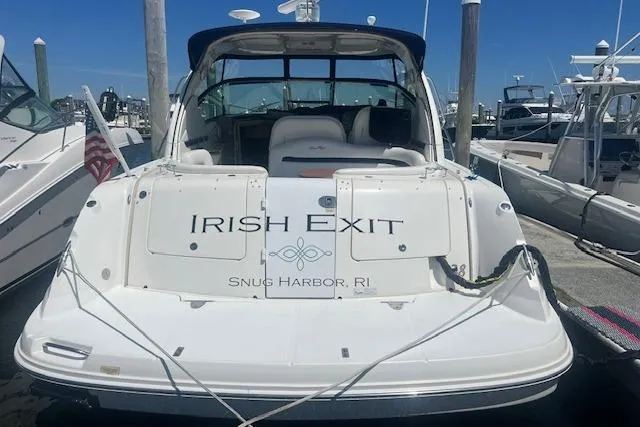 Irish Exit Yacht Photos Pics 2007 Sea Ray 38 Sundancer yacht named "Irish Exit" docked at Snug Harbor.