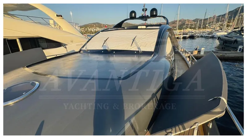  Yacht Photos Pics 2014 Catamaran Power Catamaran docked at marina, showcasing sleek design and modern features.