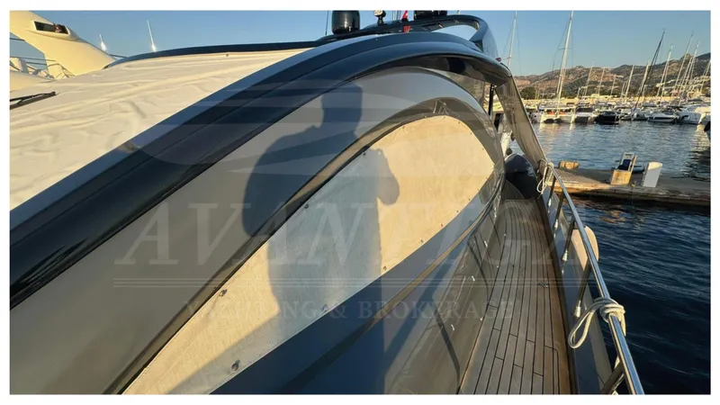  Yacht Photos Pics 2014 Catamaran Power Catamaran docked at marina, side view.