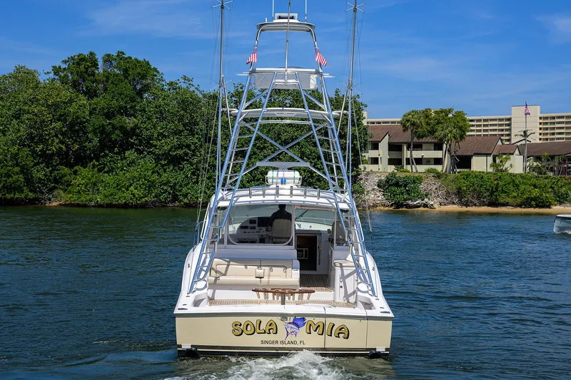 Sola Mia Yacht Photos Pics Hatteras 45 Express Sola Mia - Profile