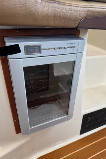  Yacht Photos Pics Dometic fridge in 2021 Ranger Tugs R-31 CB boat interior.