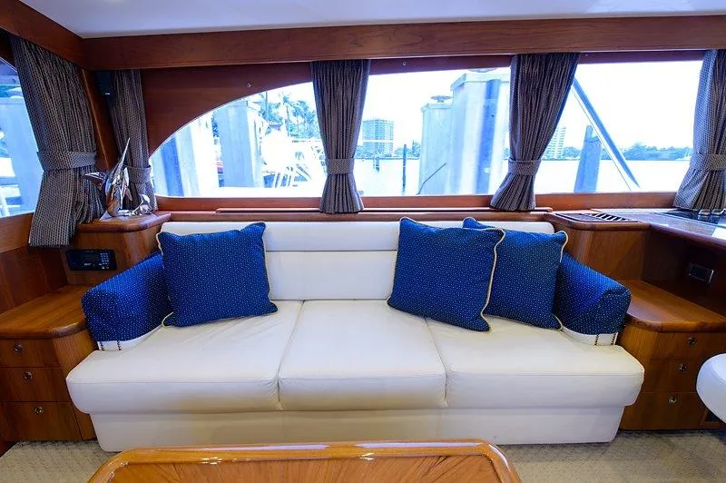 Ship's Cafe Yacht Photos Pics Luxurious interior of a 1987 Custom Carolina Merritt yacht.