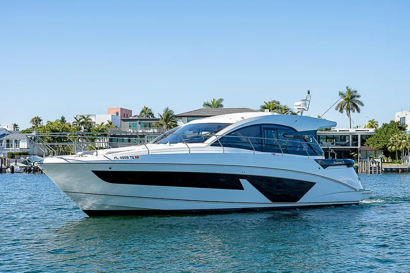  Yacht Photos Pics Beneteau Gran Turismo 45 Yacht 2022 on calm water.