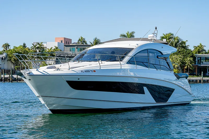  Yacht Photos Pics 2022 Beneteau Gran Turismo 45 yacht on calm waters.