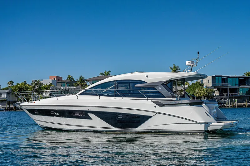  Yacht Photos Pics Beneteau Gran Turismo 45 yacht, 2022, on calm water.