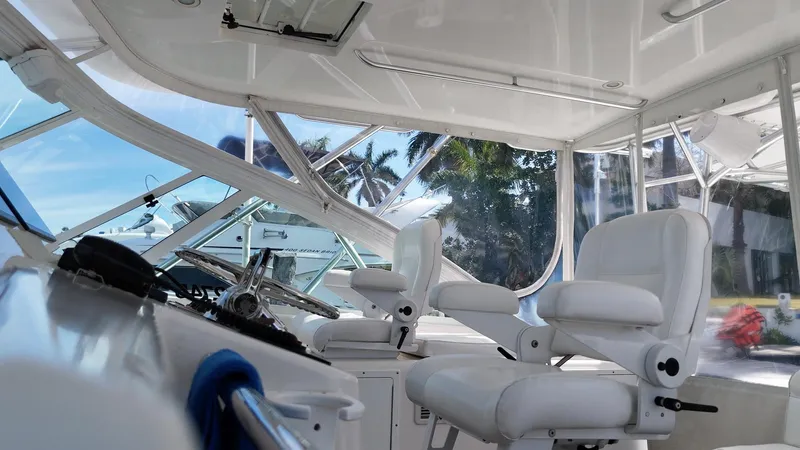 Siboney Yacht Photos Pics Interior view of 2004 Cabo 40 Express yacht.