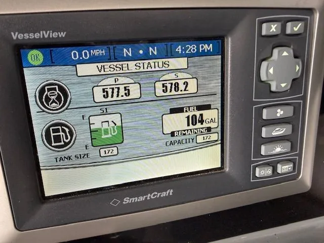 Stress Relief Yacht Photos Pics SmartCraft display on a 2013 Formula 350 Crossover Bowrider.