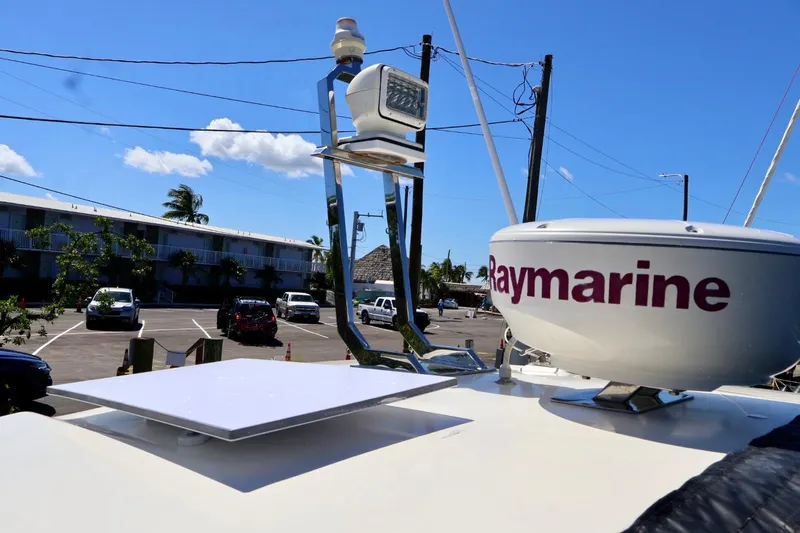  Yacht Photos Pics Azimut 38 yacht (2014) with Raymarine equipment, parked in a sunny lot.