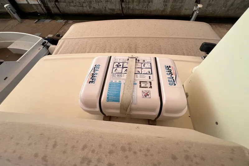  Yacht Photos Pics 2024 Targa 41 boat with Sea-Safe equipment on deck, docked at marina.