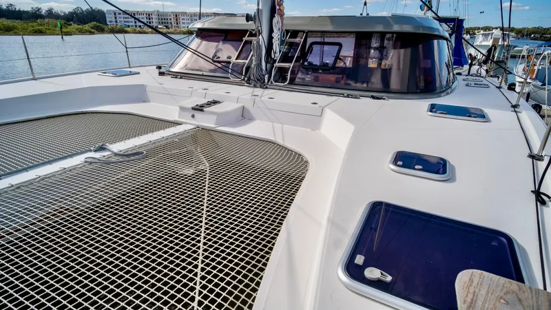 Muse Yacht Photos Pics Nautitech 40 Open 2019 catamaran on calm waters.