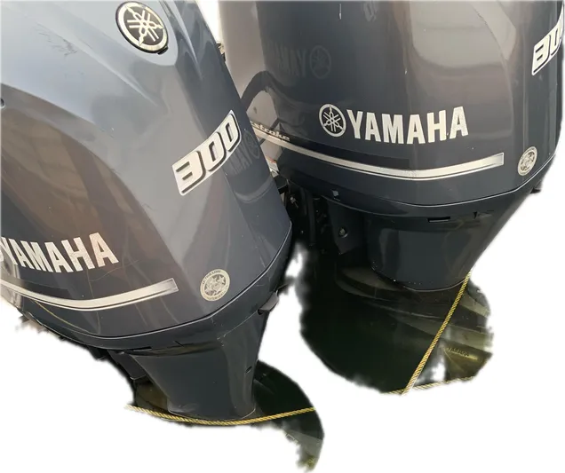  Yacht Photos Pics Twin Yamaha 300 outboard engines on a 2017 Robalo R302 Center Console boat.