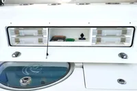 2023 Aquila 28 Molokai boat storage compartments and livewell.
