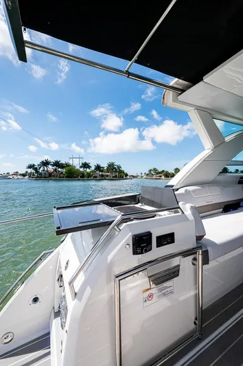  Yacht Photos Pics 2019 Formula 430 Super Sport Crossover yacht with sleek design on a sunny day.