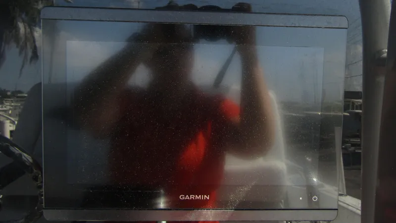  Yacht Photos Pics Garmin display on 2024 Wellcraft 263 Fisherman boat.