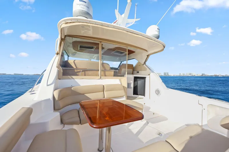  Yacht Photos Pics 2008 Tiara Yachts 4300 Sovran with spacious deck and ocean view.