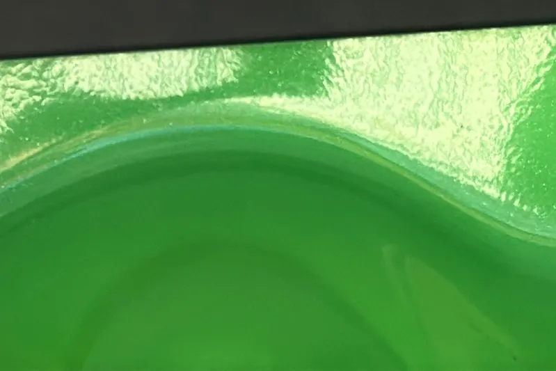  Yacht Photos Pics Close-up of a green surface on a 2021 E-Ticket 29 model.