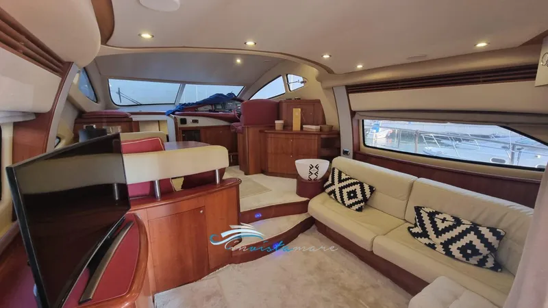  Yacht Photos Pics Aicon 52 dinette