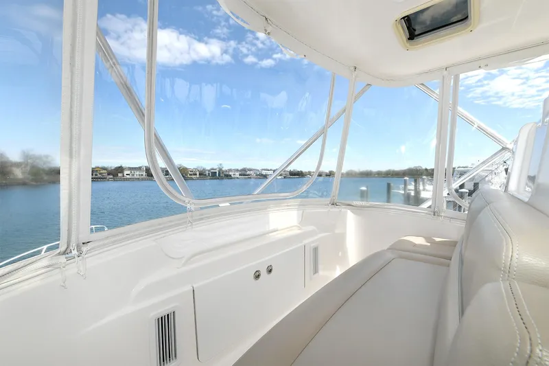 Lady A Yacht Photos Pics 2017 Tiara Yachts 39 Convertible interior with scenic water view.