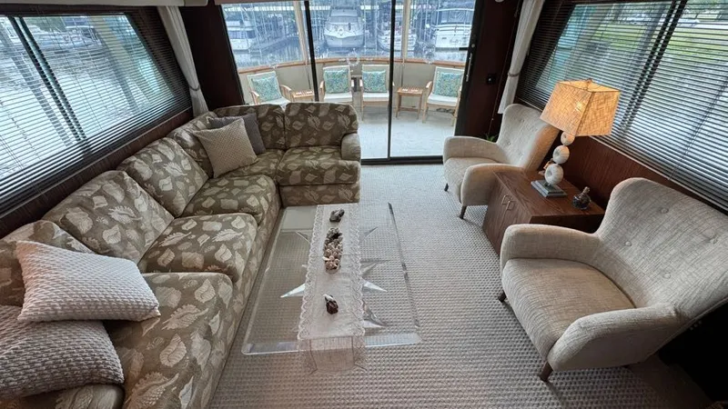 Lila Blue Yacht Photos Pics Salon looking aft