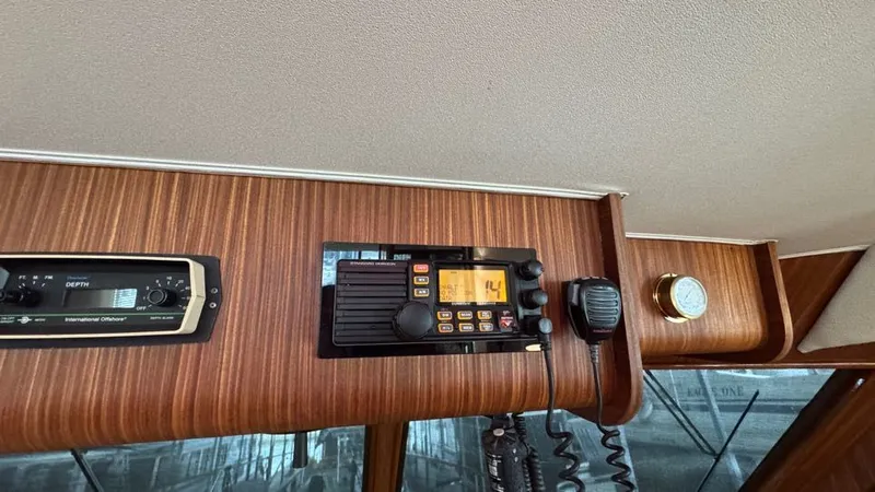 Lila Blue Yacht Photos Pics Lower Helm Station