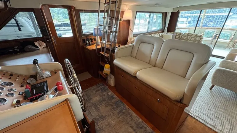 Lila Blue Yacht Photos Pics Lower Helm Station