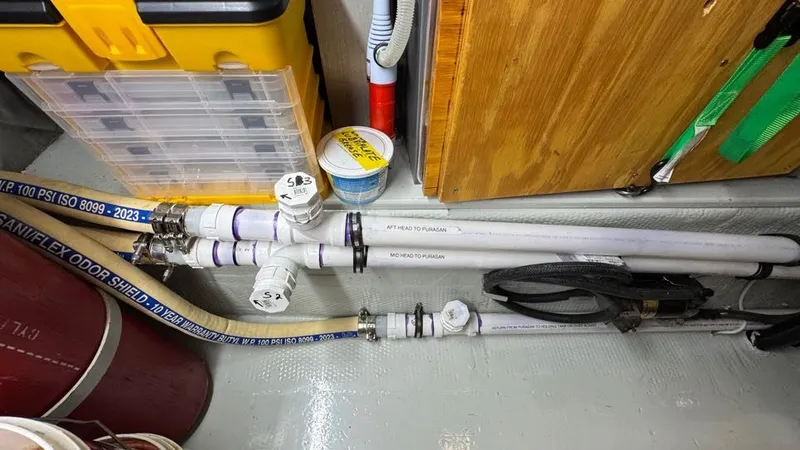 Lila Blue Yacht Photos Pics Engine Room