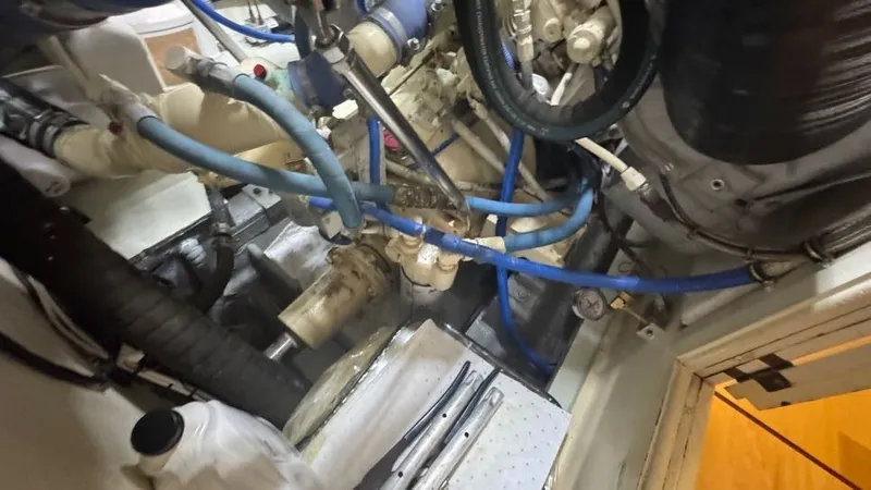 Lila Blue Yacht Photos Pics Engine Room