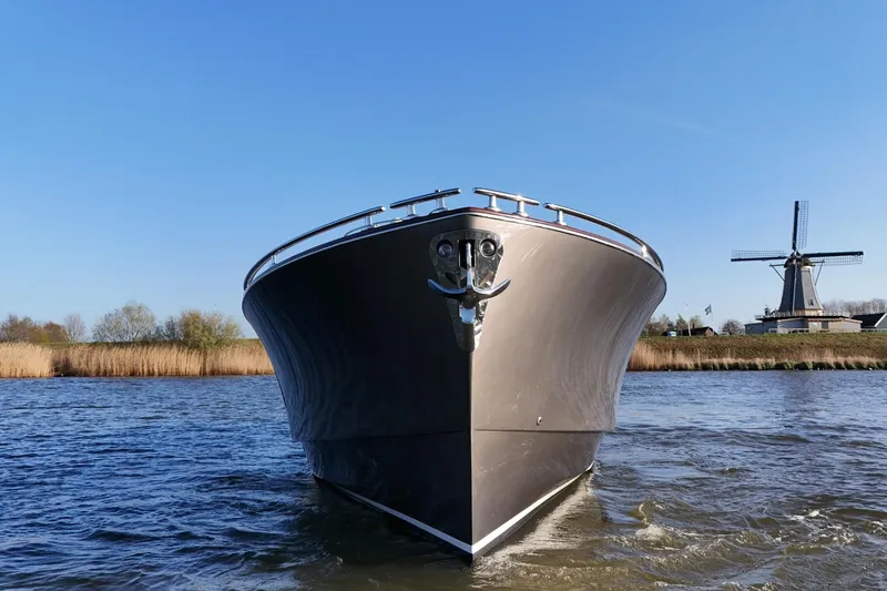 La Koko Yacht Photos Pics Zeelander Z44 yacht on water, windmill in background, clear blue sky, 2012 model.