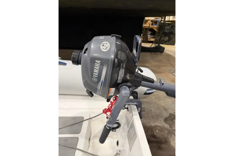 Chad-m Yacht Photos Pics Yamaha outboard motor on 2022 Covey Island 38 Lobster Yacht, indoor setting.