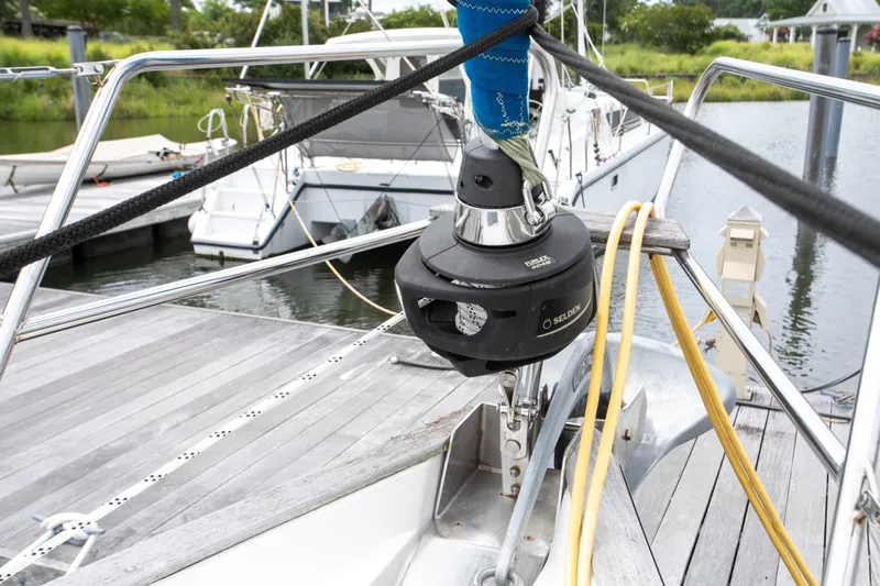 Epoch Yacht Photos Pics Sailboat bow with Selden furling system.