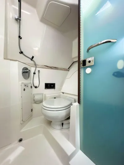 Water S.h.e.d. Yacht Photos Pics Pursuit 2021 365 Dual Console- Head