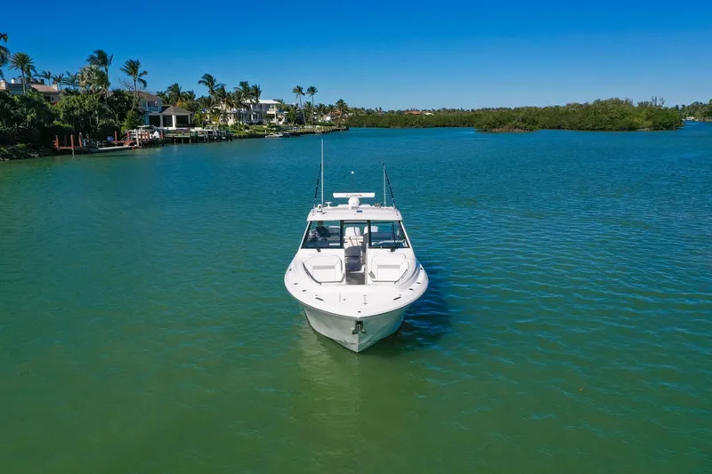 Water S.h.e.d. Yacht Photos Pics Pursuit 2021 365 Dual Console-"WATER S.H.E.D."