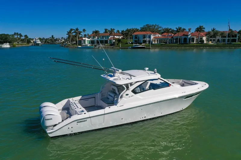 Water S.h.e.d. Yacht Photos Pics Pursuit 2021 365 Dual Console-"WATER S.H.E.D."