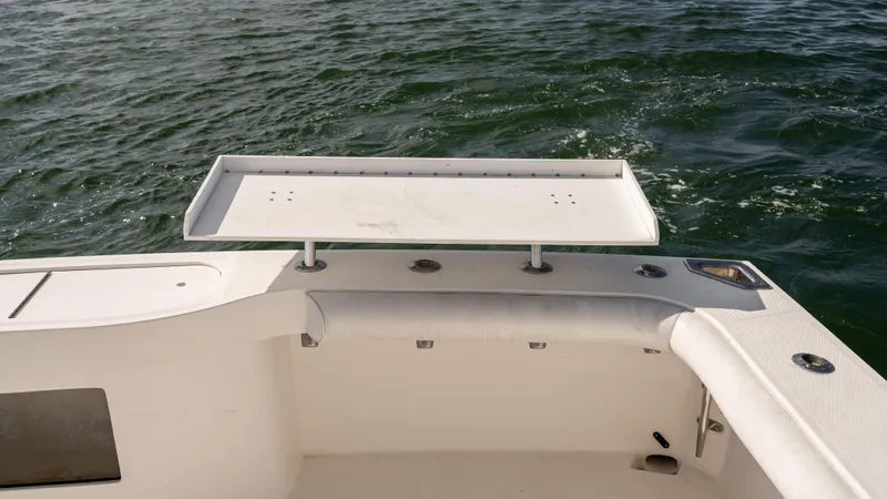 Life Of Reilly 2.0 Yacht Photos Pics Cabo 44 HTX 2012 boat deck with fishing station, ocean view.