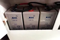 BAE 7 PVV 770 batteries in a 1996 Custom CATAMARAN 60', maintenance-free VRLA gel type.