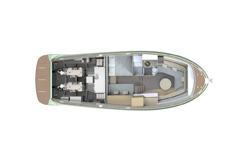  Yacht Photos Pics Floor plan of Solaris Power 44 OPEN ST 2026 boat.