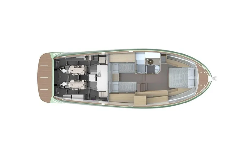  Yacht Photos Pics Interior view of Solaris Power 44 OPEN ST 2026 boat layout.