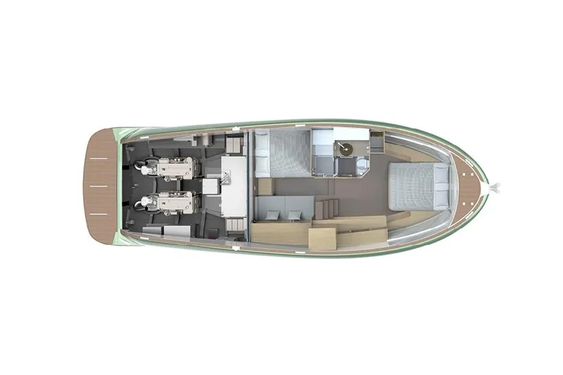  Yacht Photos Pics Floor plan of Solaris Power 44 OPEN ST 2026 boat.