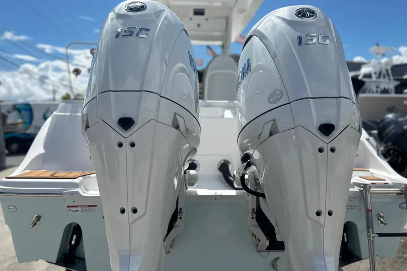  Yacht Photos Pics 2026 Sea Fox 268 Commander with dual 150 horsepower outboard engines.