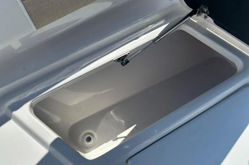  Yacht Photos Pics Open storage compartment on 2026 Sea Fox 268 Commander boat.