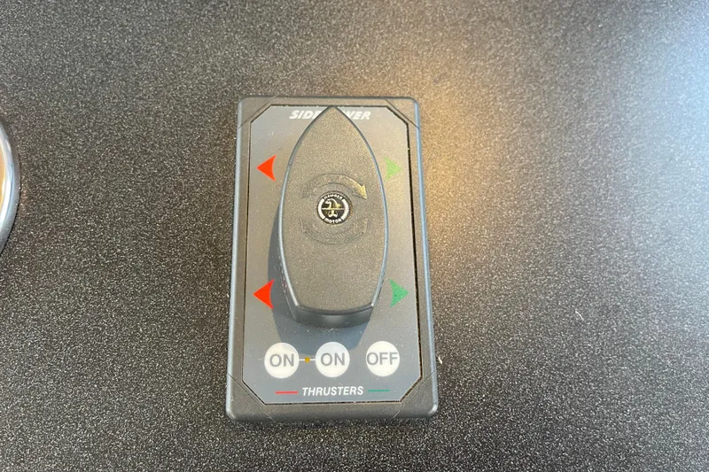 Spray Yacht Photos Pics Side-Power thruster control panel on a 2015 Nordic Tug 39 boat.