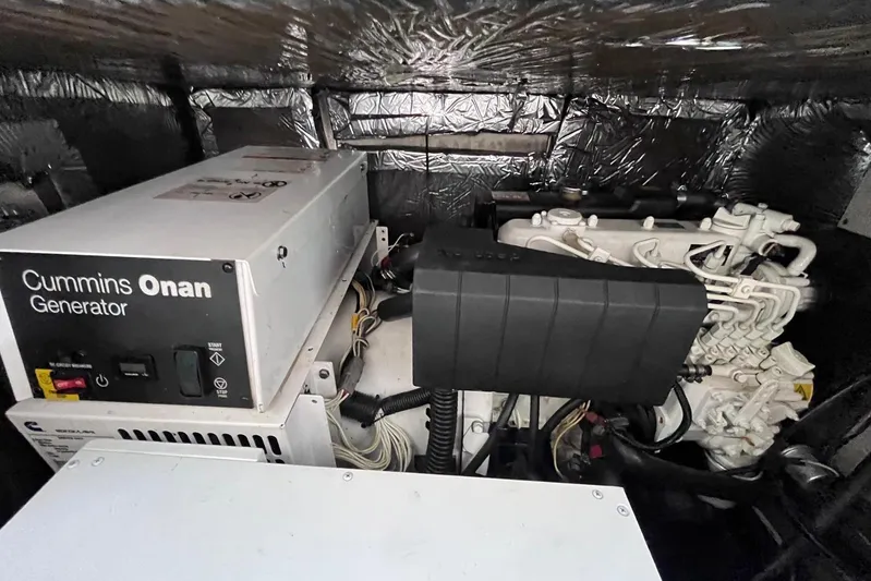  Yacht Photos Pics Cummins Onan generator in 2007 Tiara Yachts 3900 Convertible engine room.
