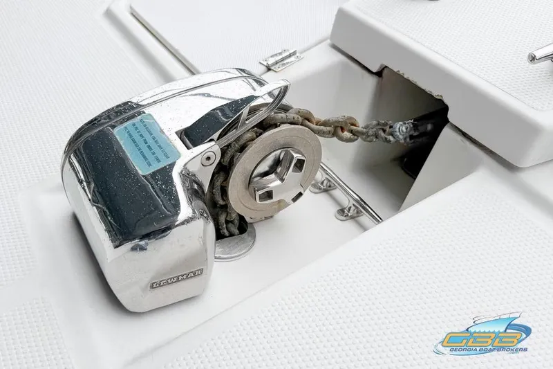  Yacht Photos Pics 2013 Cutwater C-28 boat anchor windlass system with chain, Georgia Boat Brokers logo.