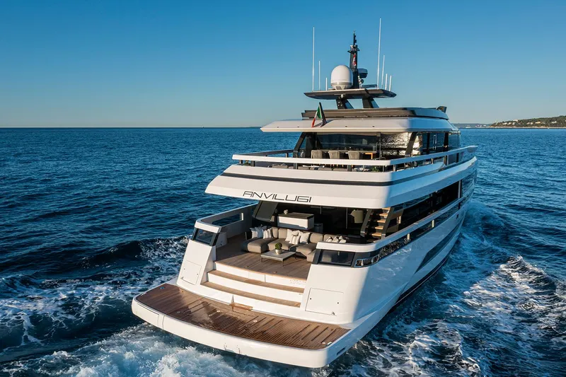 X96 Triplex Yacht Photos Pics 2025 Extra X96 TRIPLEX luxury yacht cruising on the ocean.