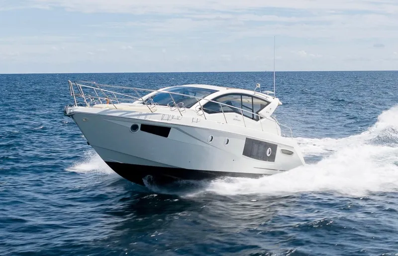 She Is Royal Yacht Photos Pics 2014 Cranchi M 44 HT yacht cruising on open sea.